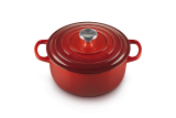 Le Creuset Br�ter rund 22cm 3,3l - kirschrot