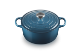 Le Creuset Br�ter rund 24cm 4,2l - deep teal