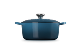 Le Creuset Br�ter rund 24cm 4,2l - deep teal