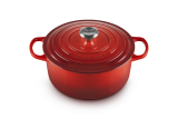 Le Creuset Br�ter rund 26cm 5,3l - kirschrot