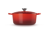 Le Creuset Br�ter rund 26cm 5,3l - kirschrot