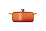 Le Creuset Br�ter oval 31cm 6,3l - ofenrot