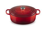 Le Creuset Br�ter oval 31cm 6,3l - kirschrot