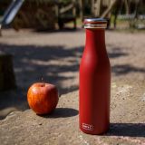 Lurch Isolierflasche Edelstahl 0,5l - bordeaux