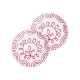 Gmundner Keramik Rotgeflammt Speiseteller Cup 25cm - 6er Set