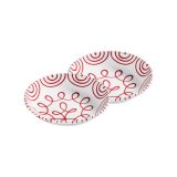 Gmundner Keramik Rotgeflammt Suppenteller Cup - 6er Set