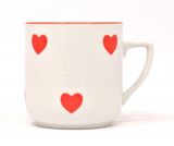 Kaffeebecher PETKA 0.40l rote Herzen