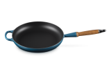 Le Creuset Bratpfanne mit Holzgriff 28cm - deep teal
