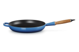 Le Creuset Bratpfanne mit Holzgriff 28cm - azure