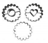 Hera Keksausstecher R�dchen/Kreis/Herz 3er-Set