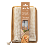 pebbly Kochset mit Schneidbrett, Sch�ler, Messer und Gem�senetz