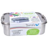 Doras Lunchbox Edelstahl mit Dichtung + Trennsteg 1200ml