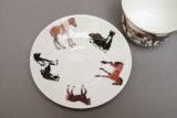 Roy Kirkham Jumbotasse + Untertasse HORSES