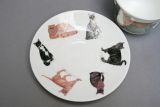 Roy Kirkham Jumbotasse + Untertasse CATS GALORE