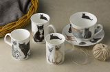 Roy Kirkham Jumbotasse + Untertasse CATS GALORE