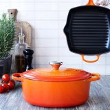 Le Creuset Br�ter oval 40 cm 13,9l - in 2 Farben