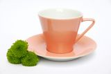 Lilien-Porzellan Daisy Kaffee-Untertasse 15cm Lachsrosa
