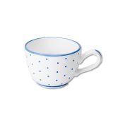 Gmundner Keramik Tupferl Blau Kaffeetasse glatt (0,19l)