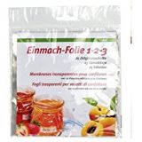 Einmach-Folie 1-2-3 mit Gummiringen und Etiketten - 25er-Set
