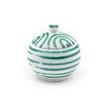 Gmundner Keramik Gr�ngeflammt Zuckerdose glatt (� 10cm)