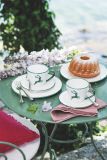 Gmundner Keramik Gr�ner Hirsch Speiseteller Cup (� 25cm)