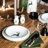 Gmundner Keramik Gr�ner Hirsch Dinner f�r zwei Classic - Geschenkset