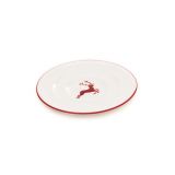 Gmundner Keramik Rubinroter Hirsch Unterteller Kaffee Gourmet (�16cm)