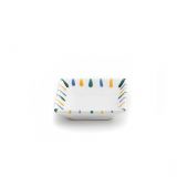 Gmundner Keramik Buntgeflammt Snackschale eckig (11x11cm)