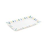 Gmundner Keramik Buntgeflammt Platte rechteckig (30x20cm)