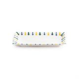Gmundner Keramik Buntgeflammt Snackschale lang (22x11cm)