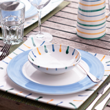 Gmundner Keramik Buntgeflammt Suppenteller Cup (� 20cm)