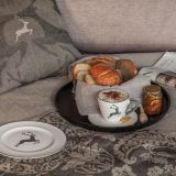 Gmundner Keramik Grauer Hirsch Fr�hst�ck f�r zwei Gourmet - Geschenkset