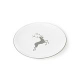 Gmundner Keramik Grauer Hirsch Dessertteller Cup (� 20cm)