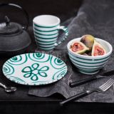 Gmundner Keramik Gr�ngeflammt Eierbecher glatt (� 12 cm)