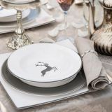 Gmundner Keramik Grauer Hirsch Speiseteller Gourmet (� 27cm)
