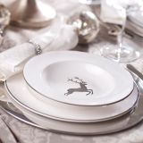 Gmundner Keramik Grauer Hirsch Speiseteller Cup (� 25cm)