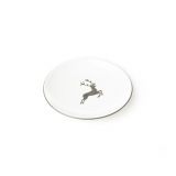 Gmundner Keramik Grauer Hirsch Unterteller Mokka glatt (� 11 cm)