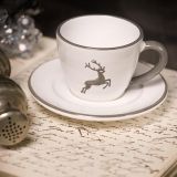 Gmundner Keramik Grauer Hirsch Espresso f�r dich Gourmet - Geschenkset