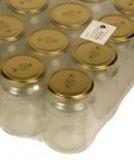 Honigglas 0.770 l weiss mit Deckel - 6 Stck