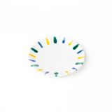 Gmundner Keramik Buntgeflammt Unterteller Mokka glatt (� 11 cm)