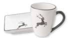 Gmundner Keramik Grauer Hirsch Teetasse Maxima (0,4l)