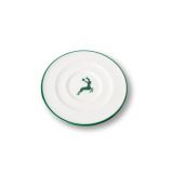 Gmundner Keramik Gr�ner Hirsch Unterteller Cappuccino Gourmet (�14cm)
