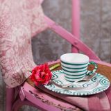 Gmundner Keramik Gr�ngeflammt Unterteller Kaffee Gourmet (� 16cm)