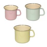 Riess Pastell Topf mit Chromrand - in 3 Varianten