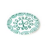 Gmundner Keramik Gr�ngeflammt Speiseteller Cup (� 28cm)