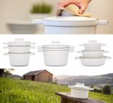 Riess Aromapots Topf mit Deckel 16cm/0,75l Pure White