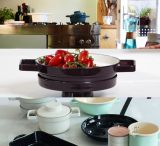 Riess Aromapots Topf mit Deckel 16cm/0,75l Pure White