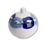 Gmundner Keramik Himmelblau Zuckerdose glatt (� 10cm)