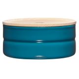 Riess Vorratsdose mit Eschenholzdeckel 615ml Silent Blue