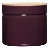 Riess Vorratsdose mit Eschenholzdeckel 1390ml Dark Aubergine